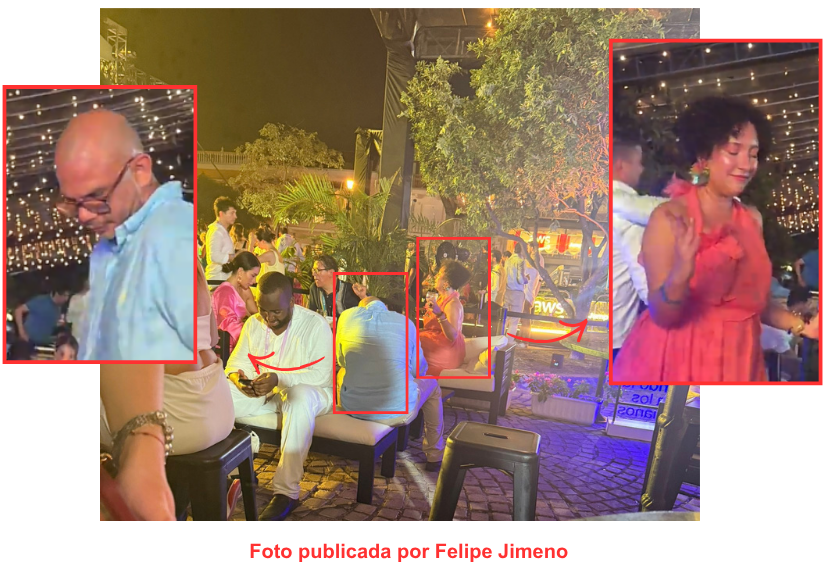 Isabel Zuleta en fiesta de Asobancaria