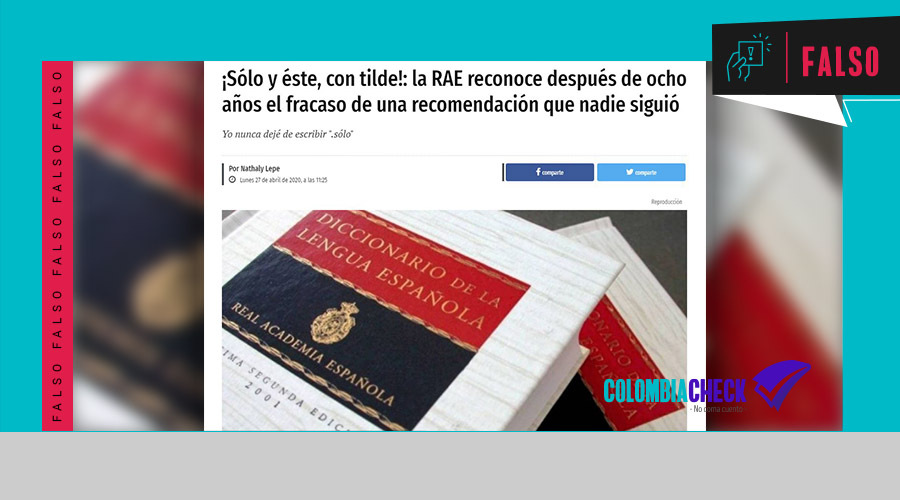 Fue Lleva Tilde Real Academia Española