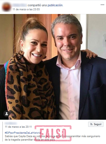 Publicación de Facebook sobre supuesto parentesco entre Cayita Daza y Jorge 40
