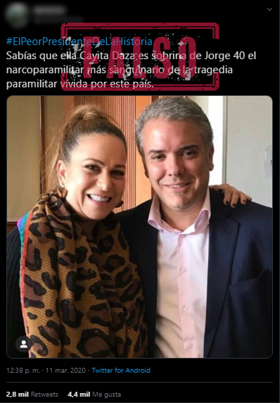 Trino sobre supuesto parentesco de Cayita Daza con Jorge 40