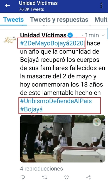 Trino montaje Hashtag