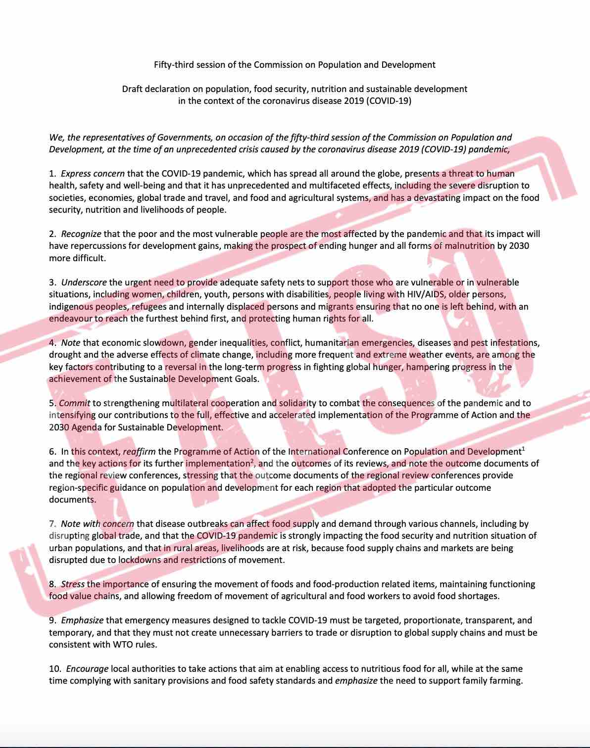 Falso documento