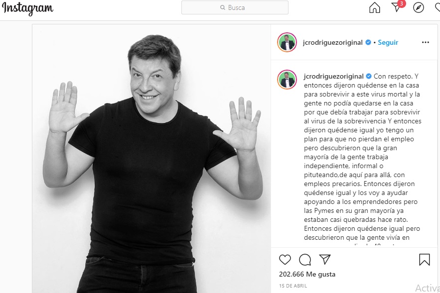 Publicación Instagram